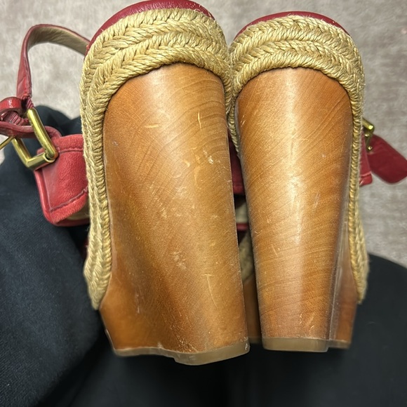Vintage Coach wooden platform heel - Picture 3 of 3